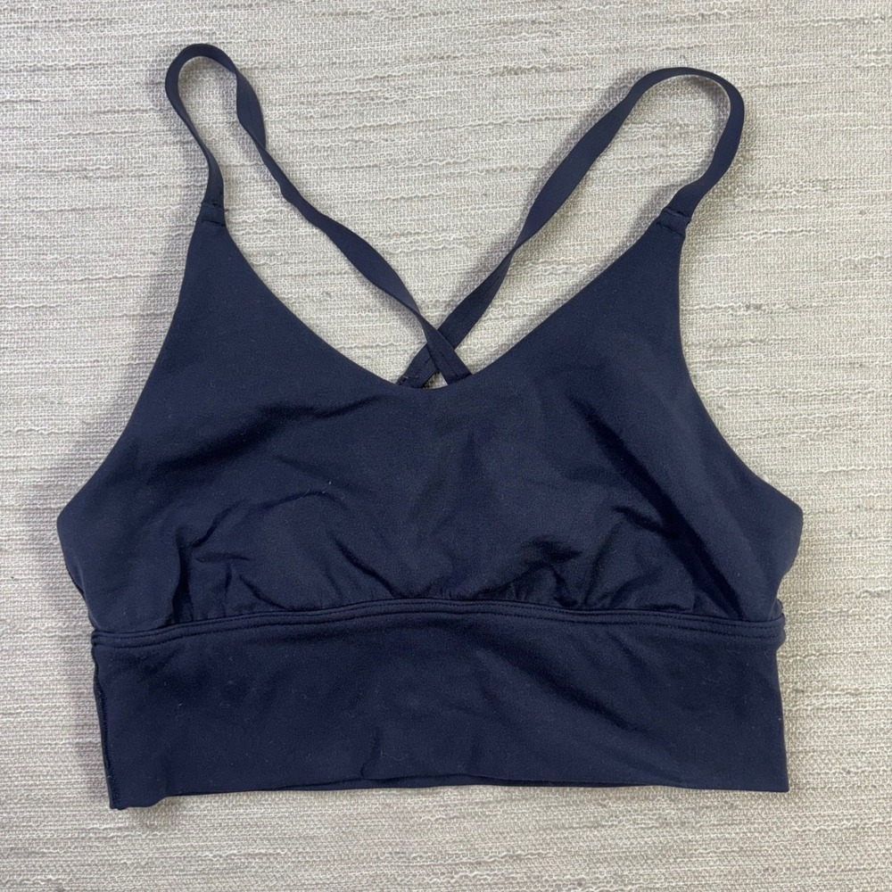 OFFLINE by Aerie Real Me Strappy Sports Bra Navy Blue XS Medium Support